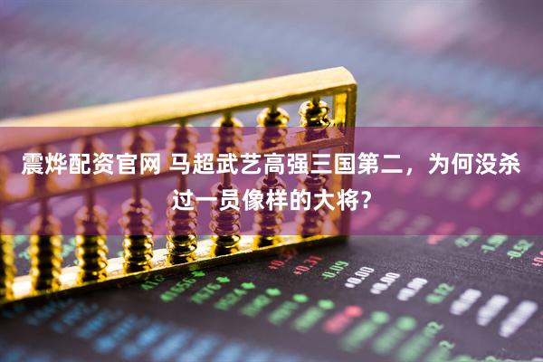 震烨配资官网 马超武艺高强三国第二，为何没杀过一员像样的大将？