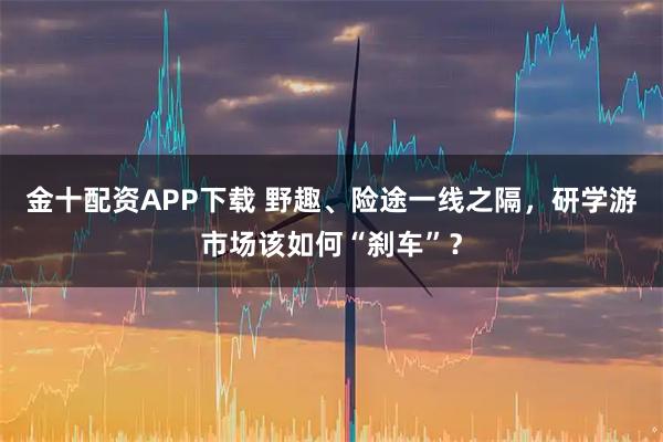 金十配资APP下载 野趣、险途一线之隔，研学游市场该如何“刹车”？